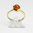 Ring Mondstein "orange" 585/- Gold
