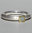 Ring Topas carré 925/- Silber, teilvergoldet