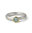 Ring Topas rund 925/- Silber,teilvergoldet